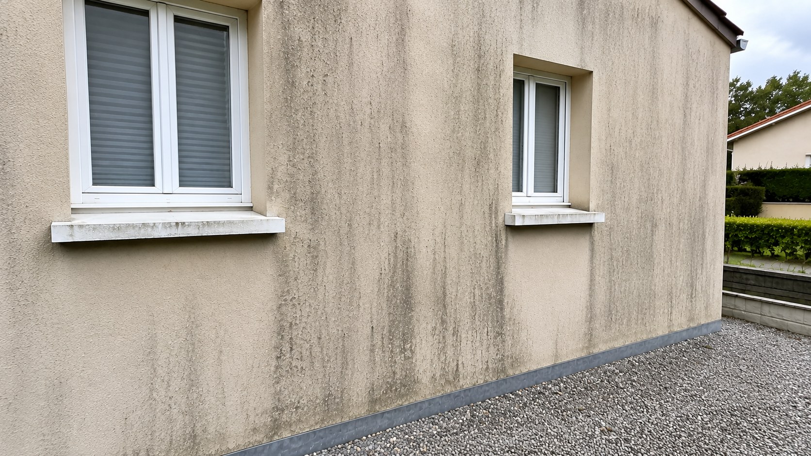 Façade avant nettoyage
